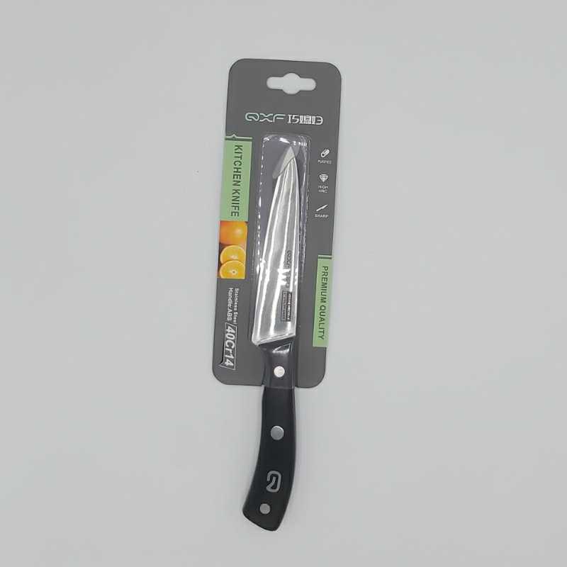 Нож кухонный с черной ручкой для овощей - R-4265