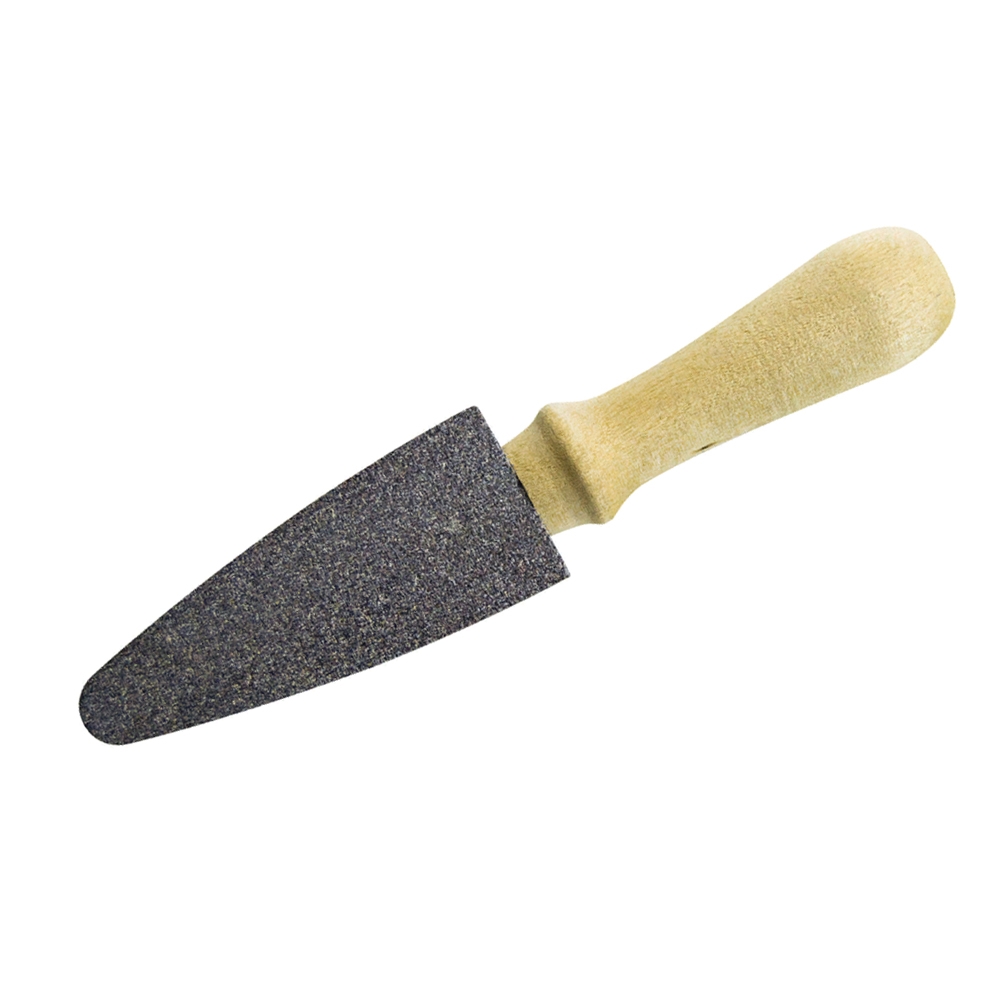 Брусок для ножей, абразивный, с деревянной ручкой (50шт)
