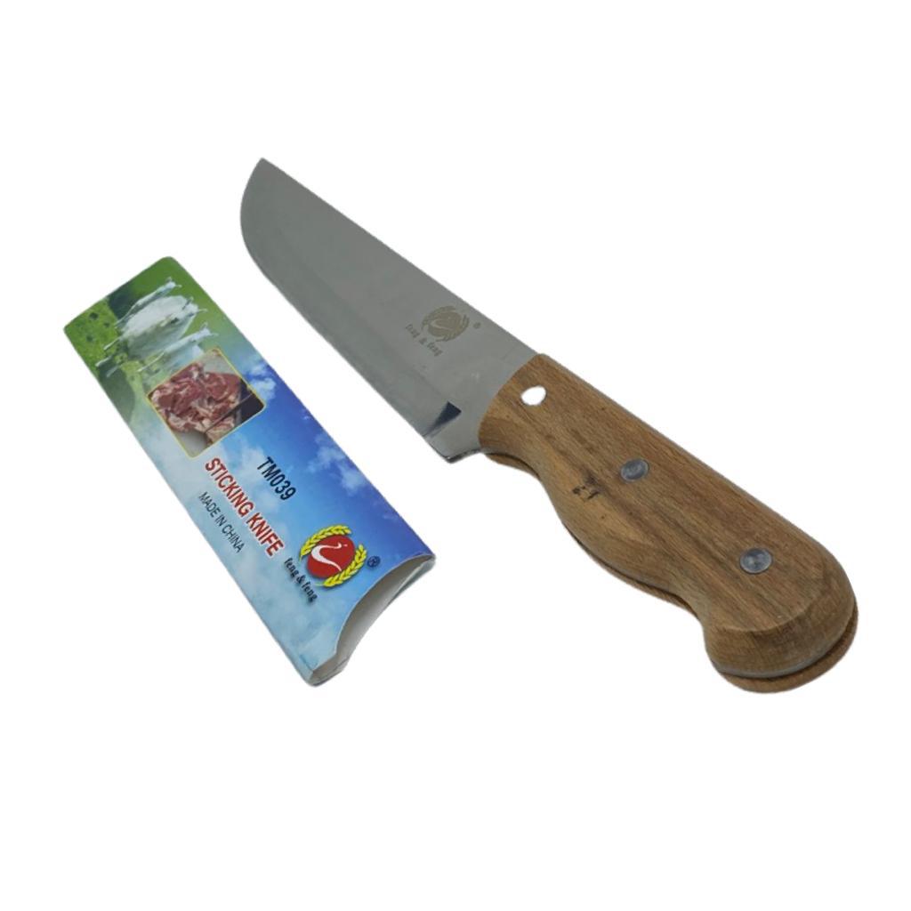 Нож кухонный с деревянной ручкой - TM039