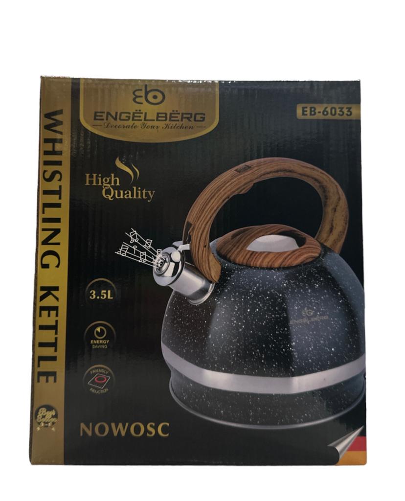 Чайник с свитком из нержавеющей стали с мраморными покрытие 3,5л EB-6033(12шт)
