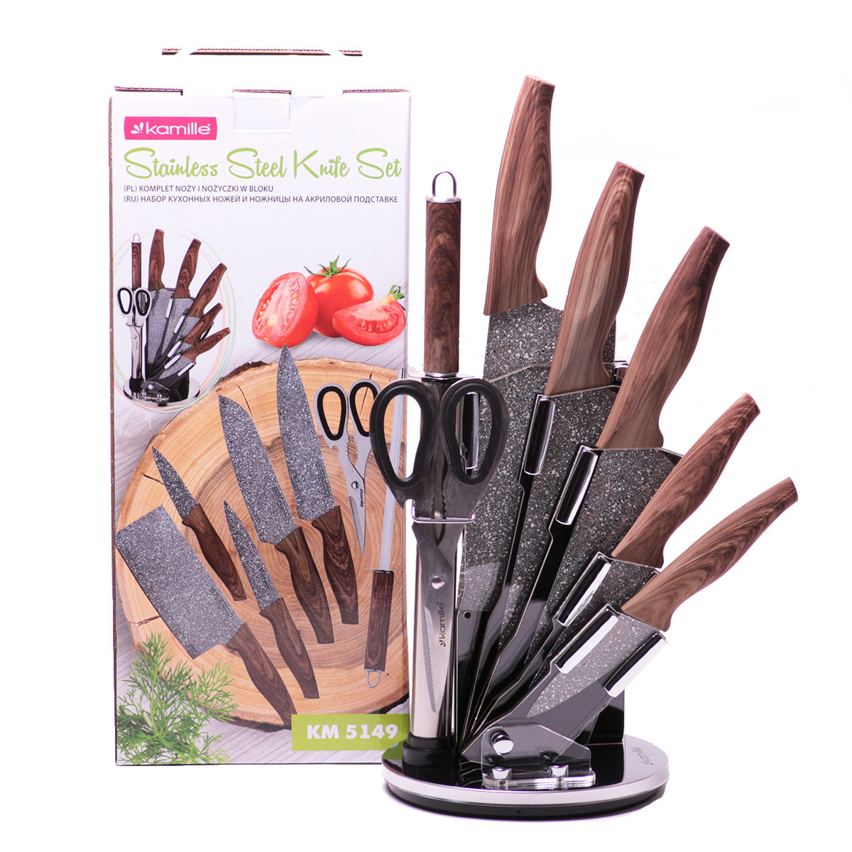 Набор кухонных ножей KAMILLE  -  км5139