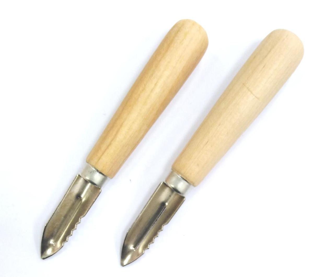 Овощечистка с деревянной ручкой - OV-14