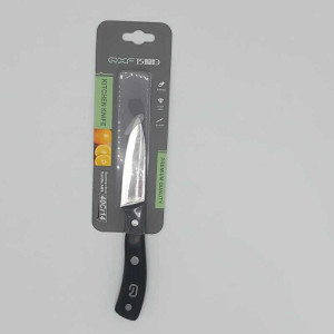 Нож кухонный  с черной ручкой для овощей -  R-4273