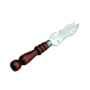 Нож с деревянной ручкой для шашлыка