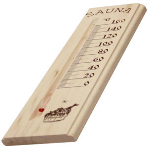 Термометр деревянный сувенирный для сауны -  ТСС-1