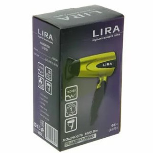 Фен для волос LIRA LR 0701(мощность 1600Вт) /уп.20шт.