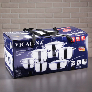 Набор кастрюль    из нержавеющей стали -  VICALINA VL-3011