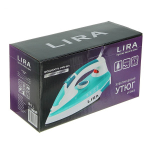 Утюг электрический LIRA LR 0605 /Покрытие подошвы:нержавеющая сталь, мощ.2400Вт/уп.10шт.