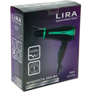 Фен для волос LIRA LR 0702 (мощность 2000Вт) /уп.12шт.