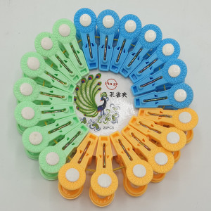Набор пластиковых прищепок (20 штук, разноцветные)