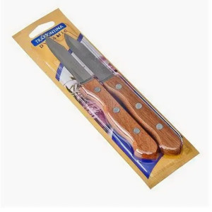 Нож Tramontina с деревянной ручкой овощной 3 заклёпки (цена за 12шт) AH-HY-04(50шт)