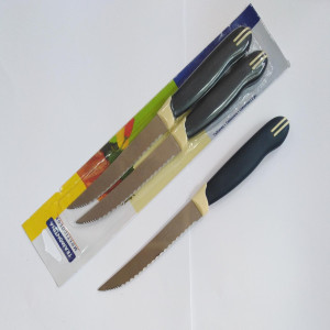 Набор кухонных ножей TRAMONTINA DYNAMIC с зубчиками лезвиями цена за (12 шт) - AH-LB-03